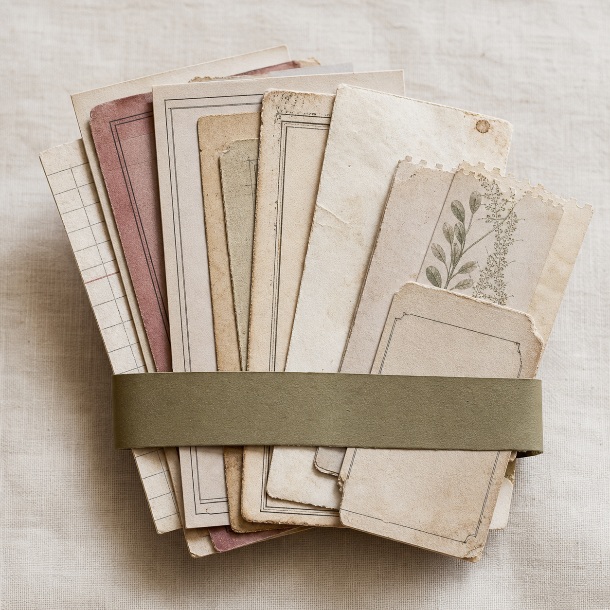 Demo image for DEMO — Found Paper Ephemera Set